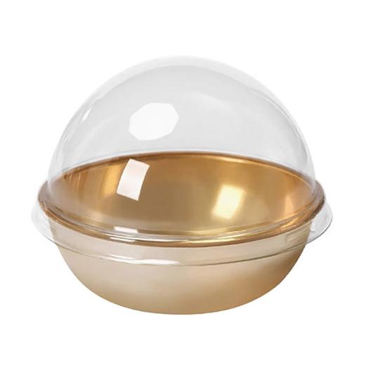 Набор из 50 шт. коробок для упаковки тортов, прозрачные пластиковые мини-коробки для кексов с надежной крышкой, подарочная коробка для выпечки для маленьких тортов, пирожных, десертов, печенья