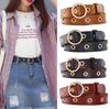 Women's Belt Fashionable and Personalized Round Buckle Belt Simple and Trendy Rivet Belt Korean Y2K Style Jeans Belt Women Belts