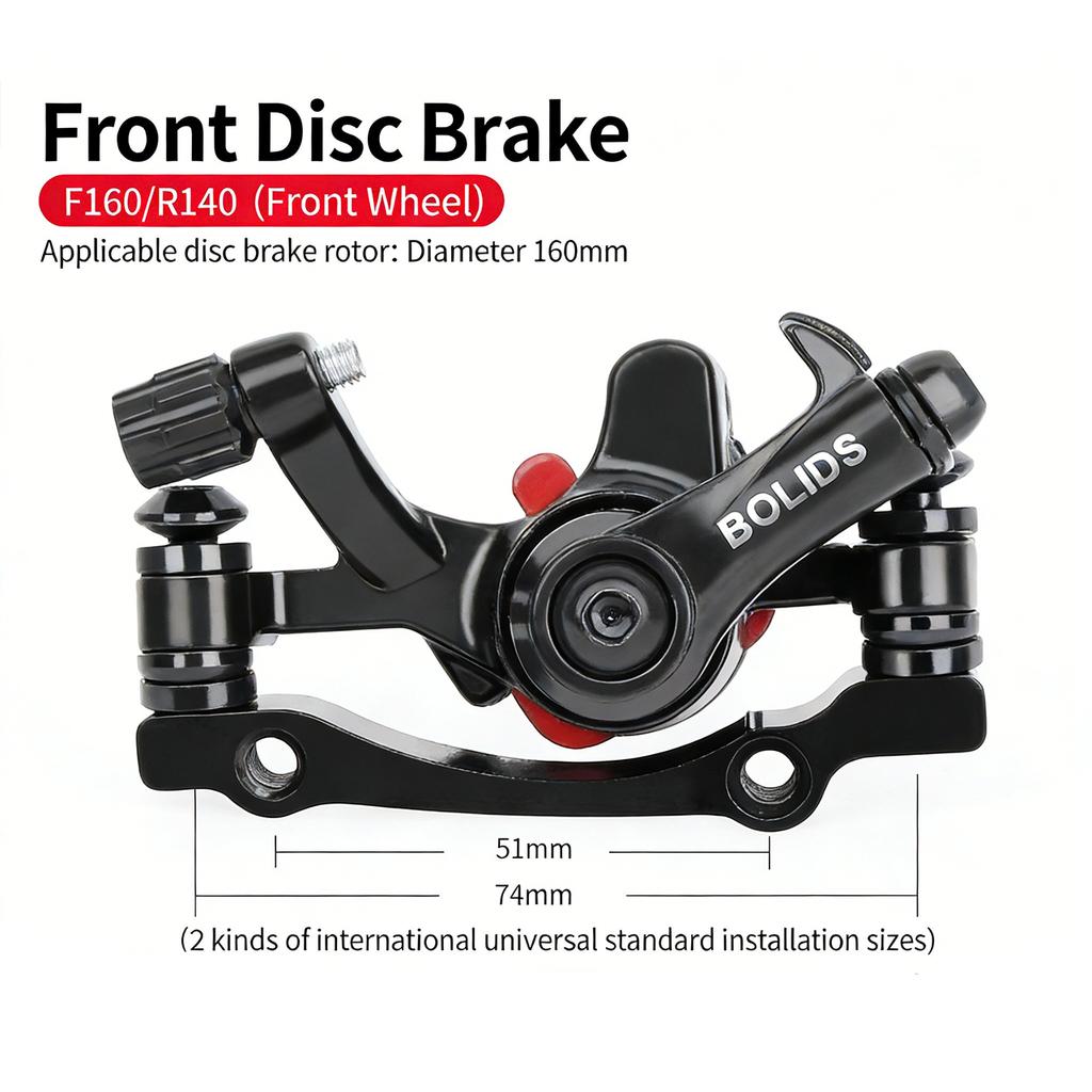 High Performance Durable Bb8 Mechanical Hydraulic Front Rear Caliper Pads Complete Kit MTB Ebike Bicycle Disc Brake