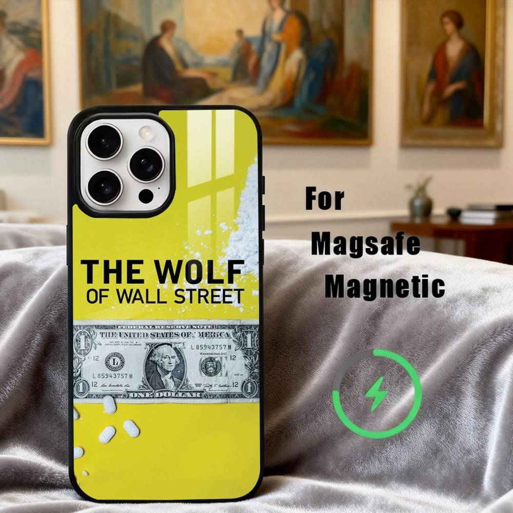 T-The W-Wolf of W-Wall S-Street Phone Case For iPhone 17,16,15,14,13,12,Plus,Pro,Max for Magsafe Magnetic Wireless Charging