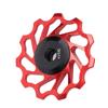 Велосипедный задний переключатель передач, ролик, красный, 11T, алюминиевый сплав, керамический подшипник, ролик для колеса для горного велосипеда