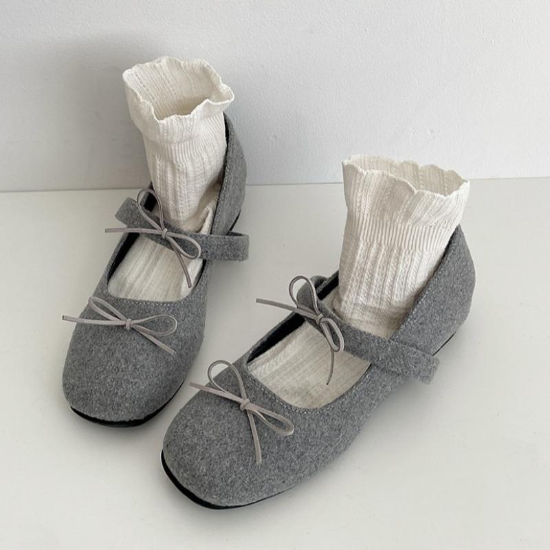 Модные ретро туфли Мэри Джейн с круглым носком и бантом-бабочкой для женщин, женские балетки на мягкой подошве для платья, повседневные уличные балетки