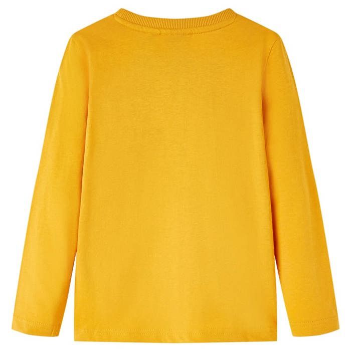 T-shirt enfants à manches longues ocre 92/104/116/128/140
