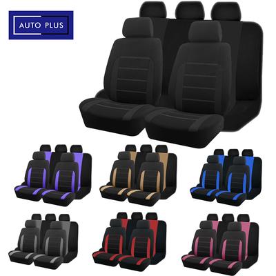 Чехлы для автомобильных сидений AUTO PLUS, универсальный размер, подходит для большинства автомобилей, внедорожников, грузовиков, фургонов, автомобильные аксессуары, чехлы для салона автомобиля, полный комплект