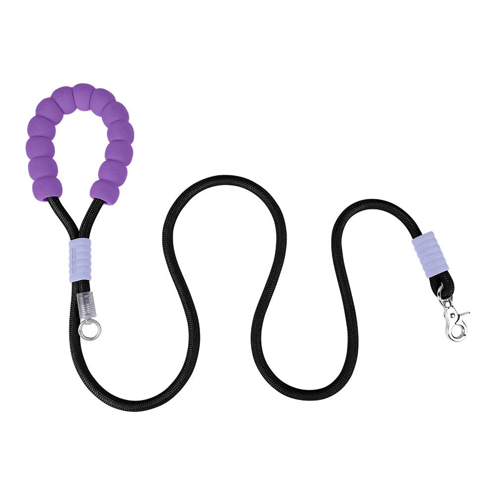 Поводок для собак цвета дофамина: Удобная ручка из пеноматериала, держатель для мешка для фекалий, износостойкий для походов