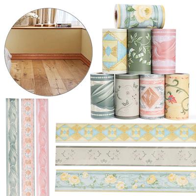 Самоклеящиеся виниловые наклейки на линию талии, обои на плинтус, плинтус, наклейки на стену