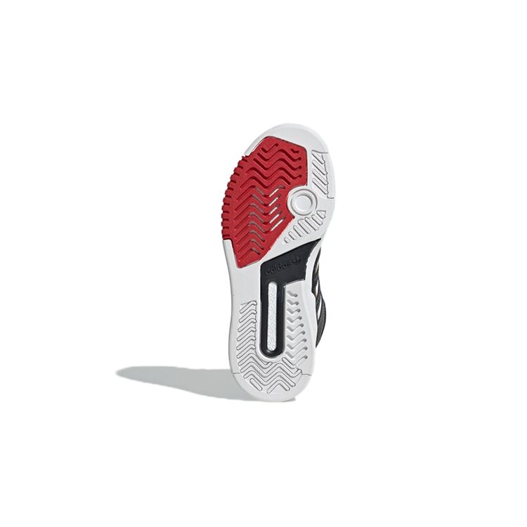 adidas Оригинальные кеды Originals Drop Step J Casual Прочные Высокие Скейтбордические Кроссовки Детские Черно-Красные GX6353