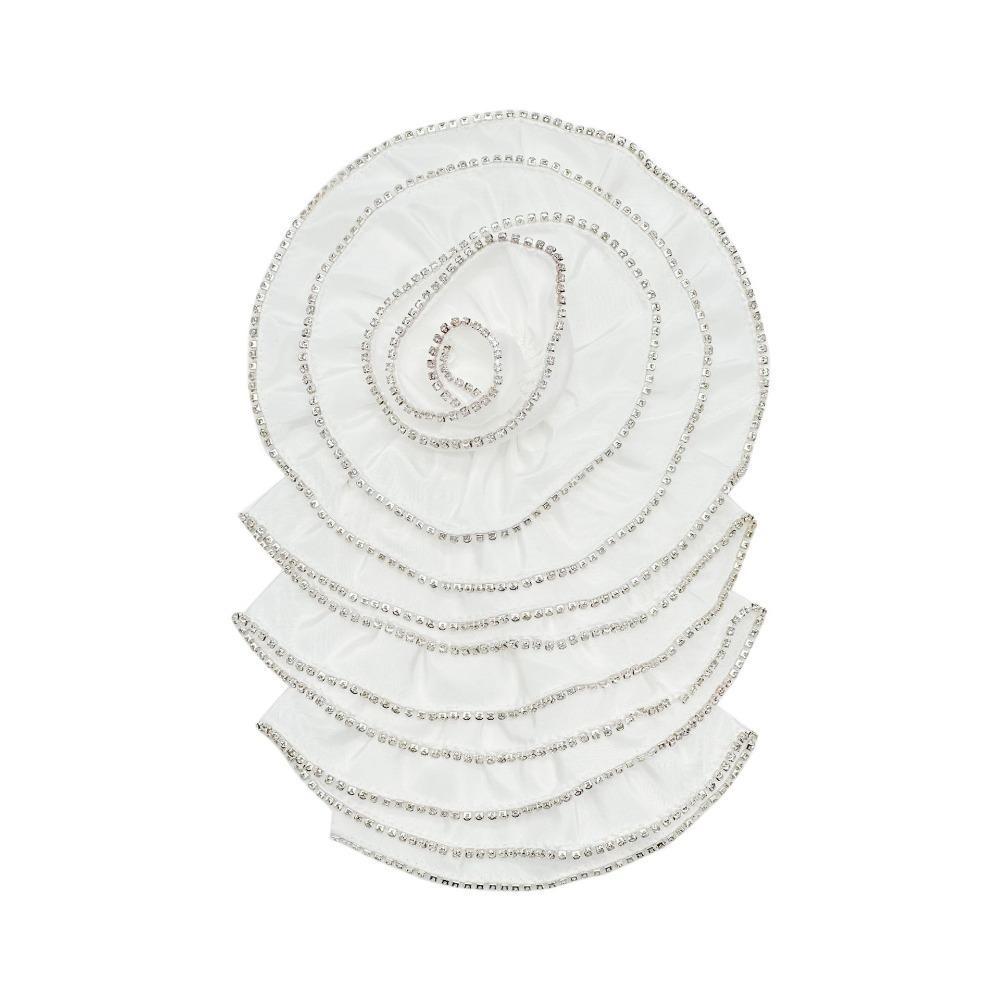 Сделай сам атласная ткань грудь цветочные нашивки одежда 3D цветы аппликации грудь цветок для женщин