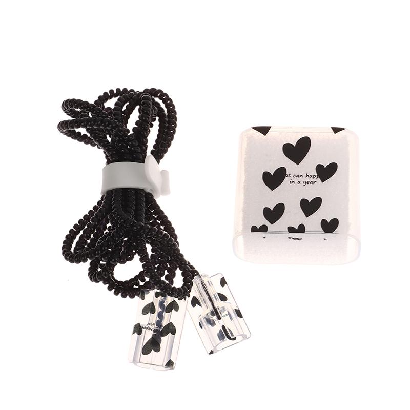 Защита кабеля USB, защитный чехол для зарядного устройства в стиле Love Heart, защитный чехол для спирального зарядного устройства с катушкой