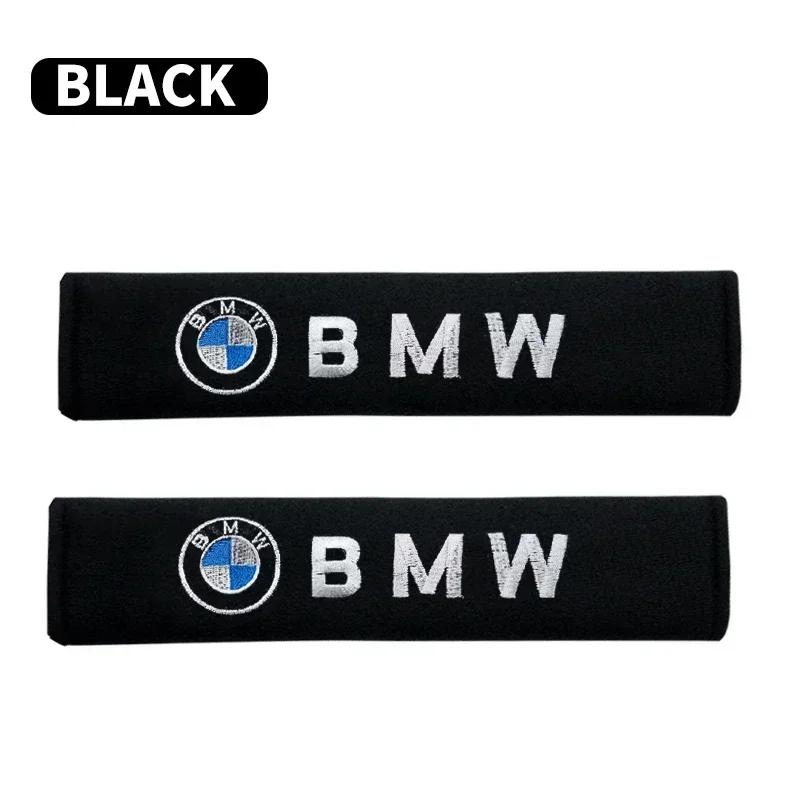 BAGU8 2Pcs Car Seat Belt Safety Belt Shoulder Cover Breathable Protection Seat Belt Padding Pad For BMW M X3 X5 X6 E36 E46 E90 E60 E87