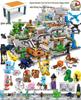 Compatible Lego Bricks: Minecraft Cave, War Village Puzzle for Boys, Birthday Gift