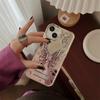 Чехол для телефона с 3D бабочкой и полым кронштейном для iPhone 15 ProMax 14 13 Pro Max 15 12 Pro, модный матовый чехол-подставка с градиентным покрытием