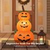 Надувная тыква JackO'Lantern | Легкий ПВХ-материал, Сложенная фигура тыквы, для сада