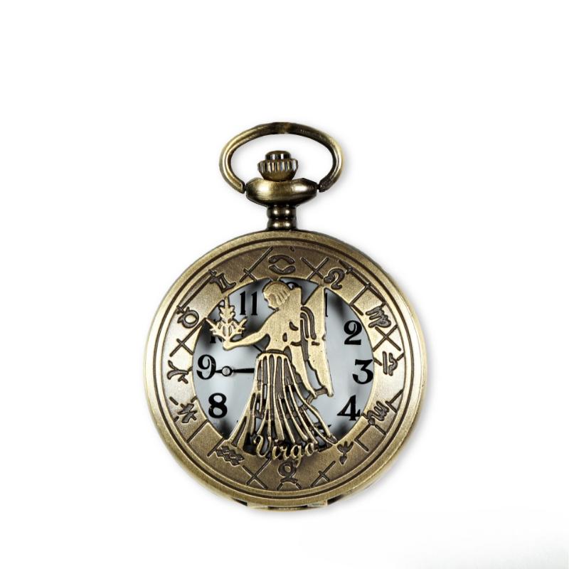 Ретро Флип Кварцевые Карманные Часы Классические Римские Цифры Арабские Цифры Мужские и Женские Часы-Подвеска Материал Цинковый Сплав