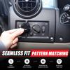 Mecha Black Headlight Switch Knob Cover Trim Ring For Hummer H2 2003-2007