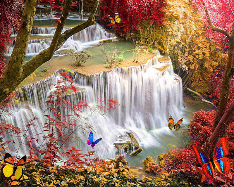 5D DIY Алмазная картина Милая маленькая девочка Пейзаж Фотографии стразов Алмазная вышивка Полный набор Продажа Лиса Животное Алмазная мозаика Ремесленный комплект