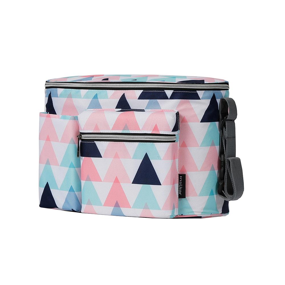 Insular Mummy Bag Stroller Hanging Bag Diaper Bag Multifunctional Large Capacity Portable Milk Bottle Storage Portable