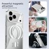 For iPhone 17 Pro Max Case Compatible with MagSafe Anti Scratch Clear TPU PC Phone Back Cover