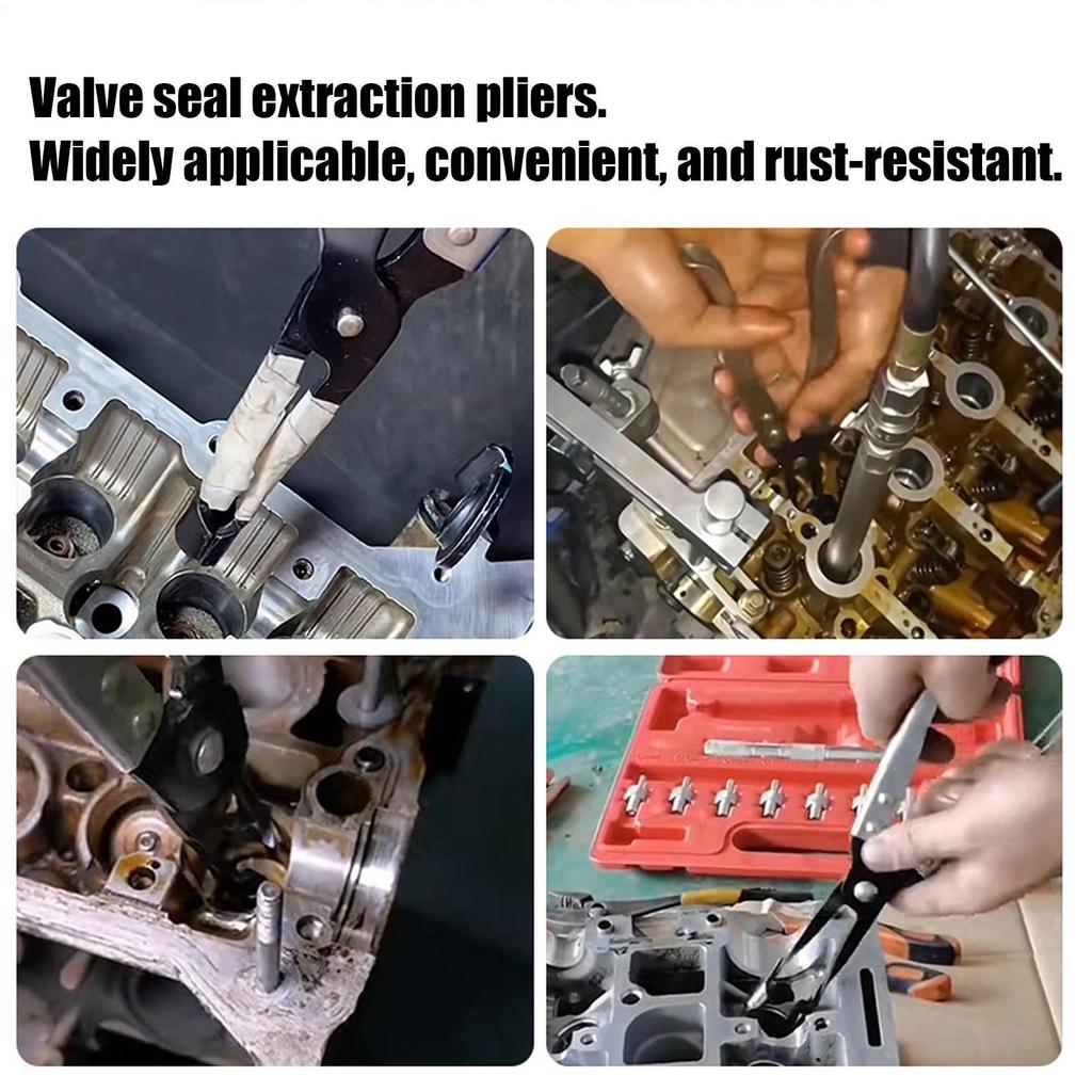 Valve Seal Removal Tool Engine Repair Clamp Tool Engine Valve Oil Seal Clamp For Car Truck SUV Vehicle Automotive Wheel Bearing