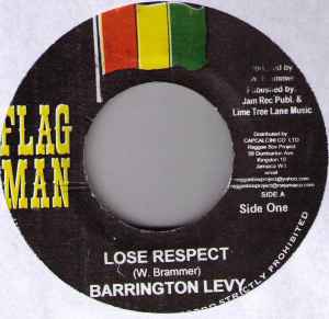 7-дюймовая пластинка BARRINGTON LEVY / TRINITY - Lose Respect / Version NONE Flag Man Ямайка Регги, Ска и Даб Б/у