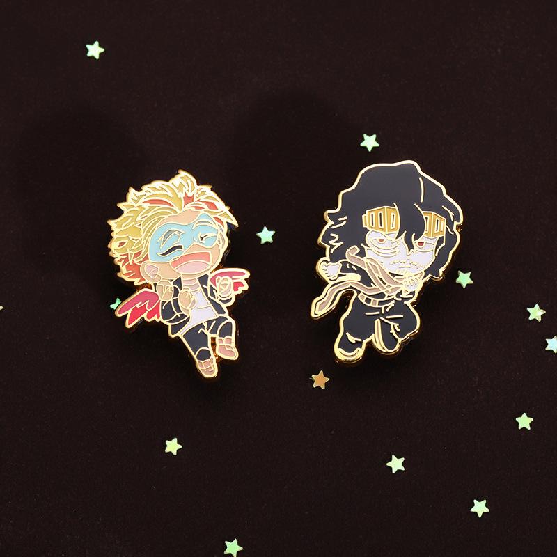 Эмалевая очаровательная брошь с дизайном мультяшного персонажа, модный аксессуар для сумок, одежды и