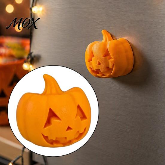 Autumn Pumpkin Decorations Halloween Refrigerator Magnet, 3D Printed Creepy Party Favors Magnetic Decor for Kitchen Cabinets Whiteboards Fridge
