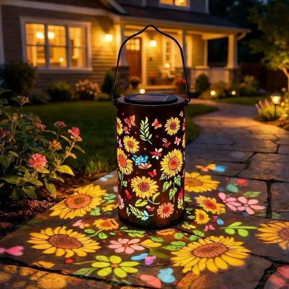 Waterproof Solar Sunflower Garden Light Hanging Lawn Decor Light Outdoor Landscape Lamp Patio Area