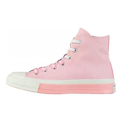 Chuck Taylor All Star 1970-х Удобные Универсальные Высокие Кеды из Канваса Унисекс Розовые Белые 161668C
