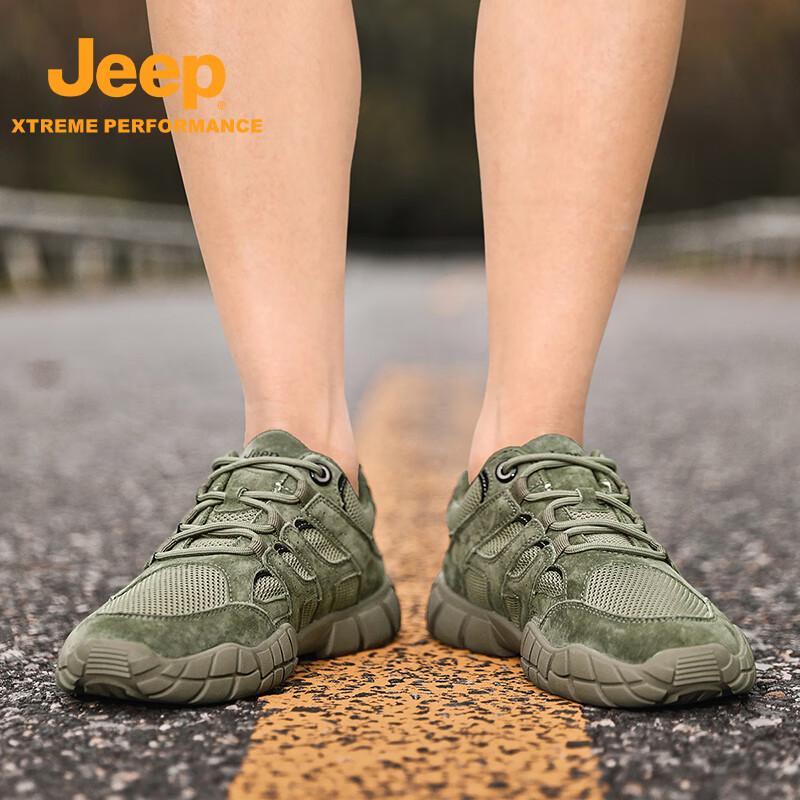 Jeep Мужская дышащая обувь для хайкинга и бега на открытом воздухе