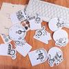 10Pcs/Set Smooth Writing Music Note Sticky Notes Various Music Shapes Writing Memo Pad Notebooks