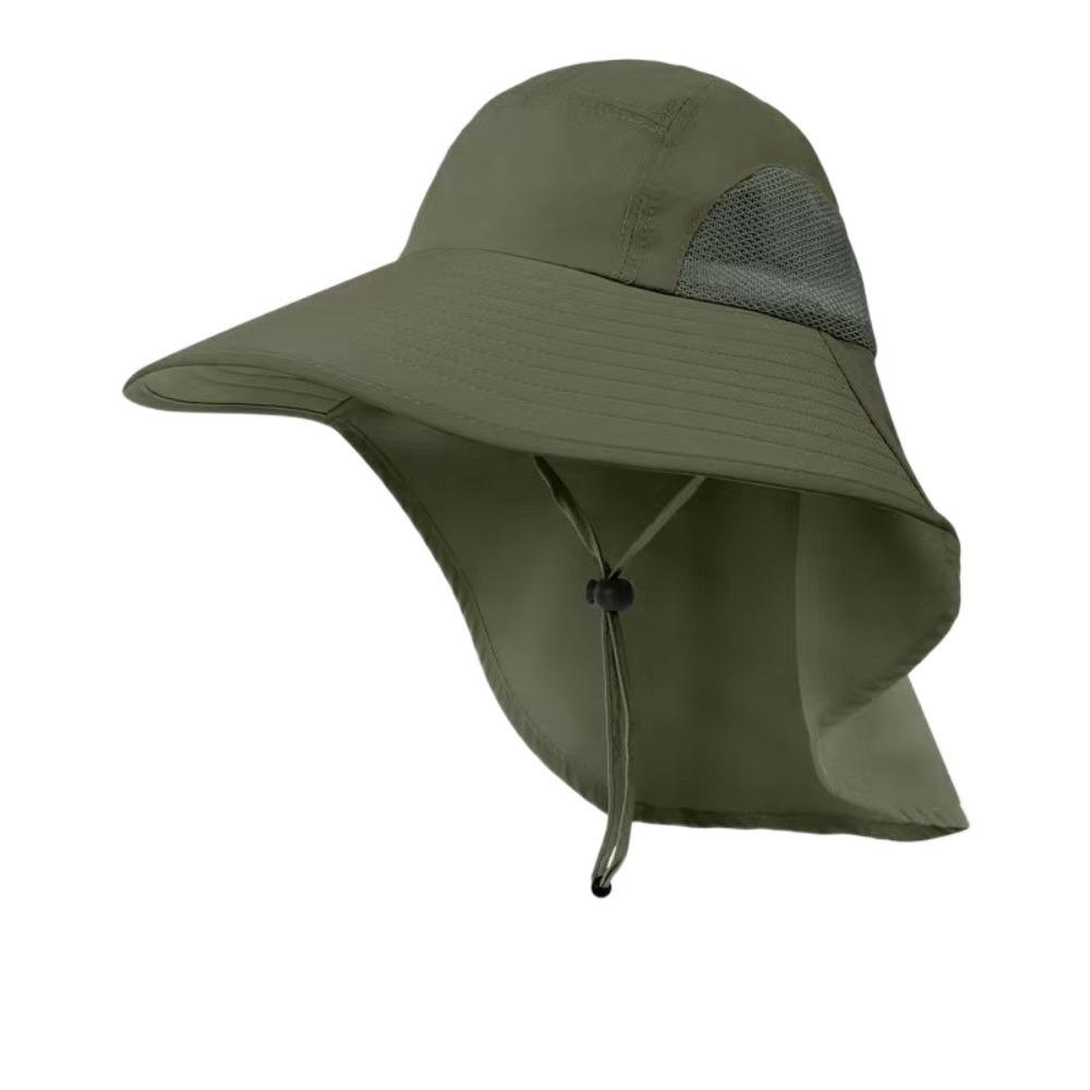 Wide Brim Sun Hat Adjustable Bucket Hat New Beach Cap Hiking Fishing