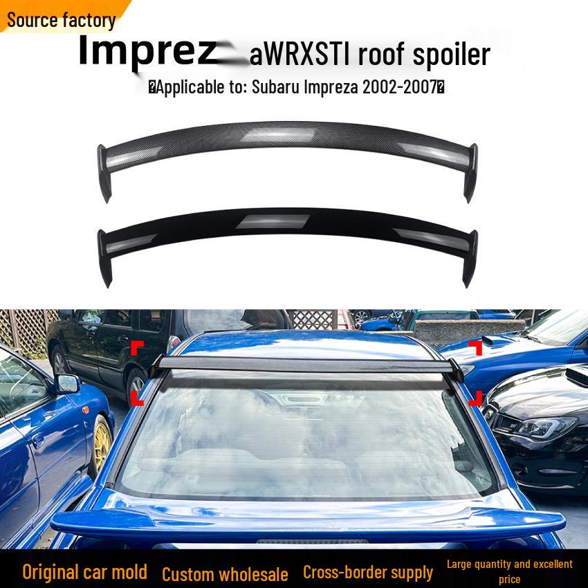 Спойлер на крышу и задний дефлектор для Subaru Impreza WRX STI 2002-07