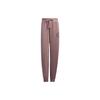 Однотонные вязаные спортивные брюки с логотипом на манжетах, женские брюки, коричневые, IB2755