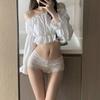Женские Летние Сексуальные Кружевные Прозрачные Для Легкого Живота Подтяжка Бедер Дышащие Высокая Талия Треугольные Трусы
