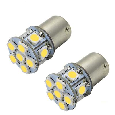 2 шт. 6 В S25 1157 BAY15D светодиодная лампа со смещенными контактами 180° 5050 12SMD лампа заднего хода стоп-сигнал, белый 6000K