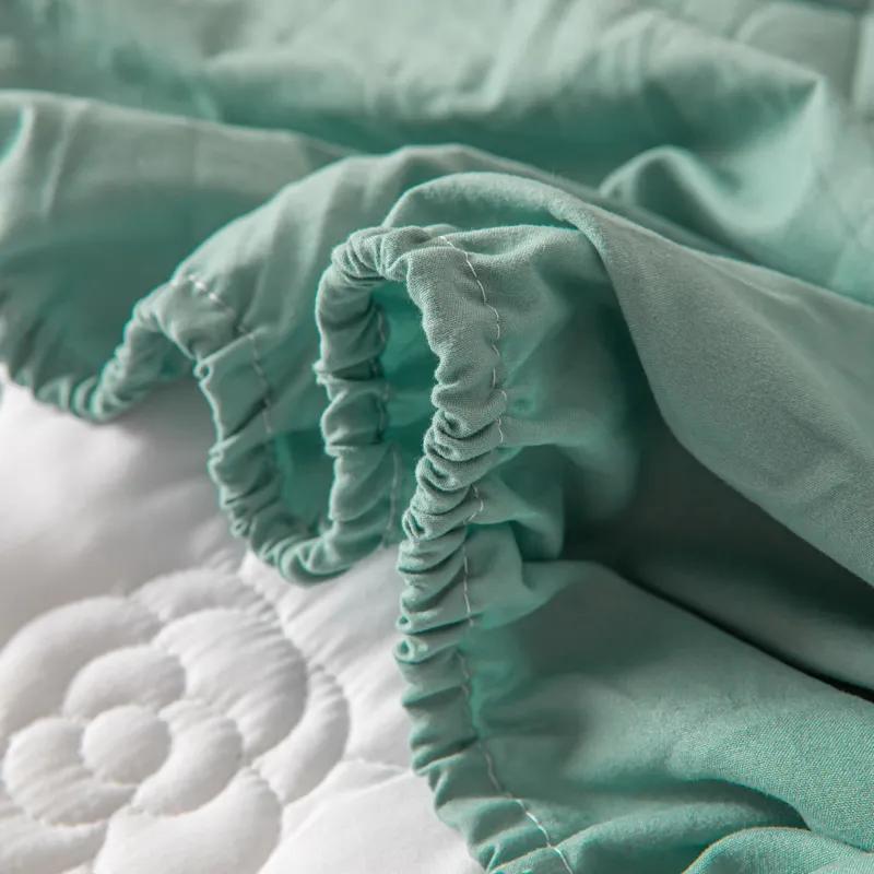 Супер водонепроницаемый стеганый наматрасник, защитный чехол для односпальных двуспальных кроватей размера «queen-size», хлопковая простыня, антибактериальная подкладка