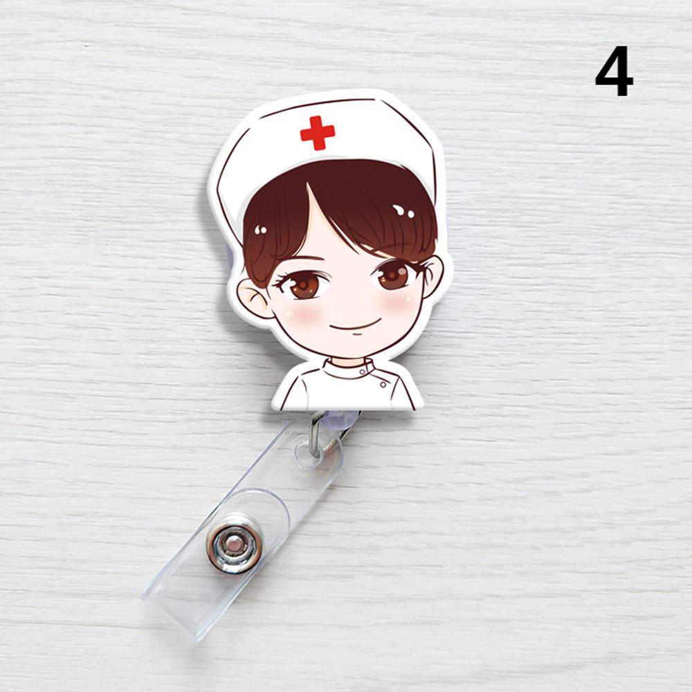 1PC Nurse ID Name Card Badge Reel Doctor Clips Name Card Holder Card Holder Clip Office Supplies Badge Holder Clip