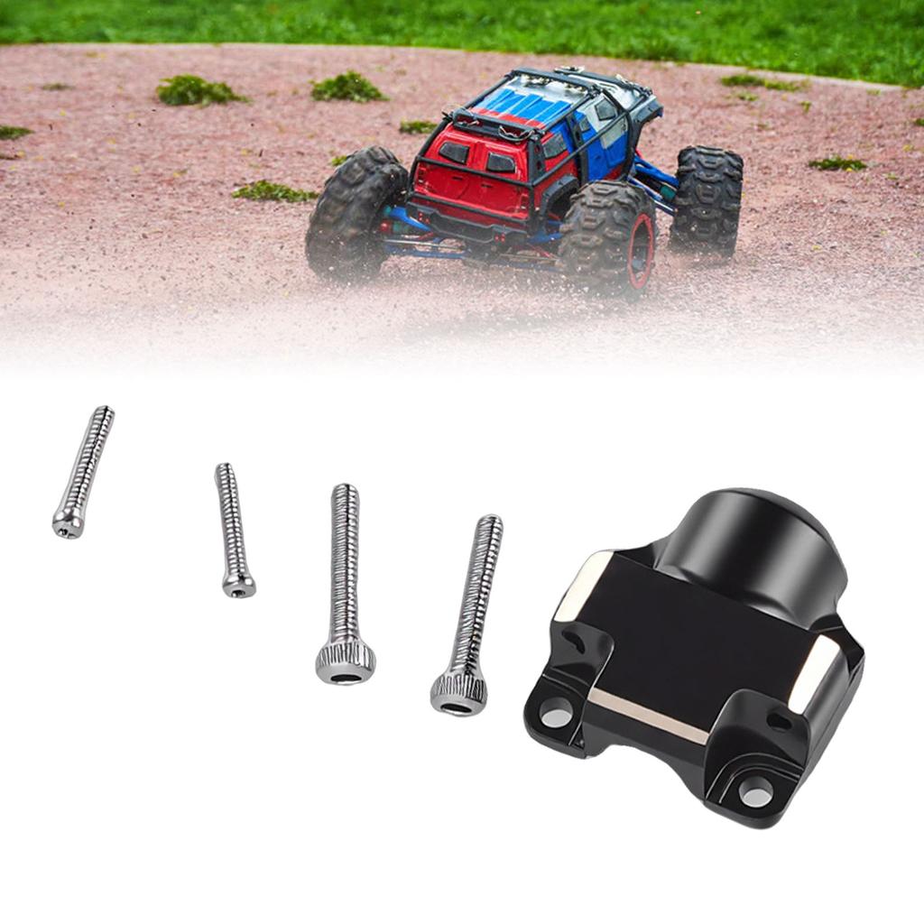 RC Front Axle Cover Fit for SCX30 1Celsius30 RC Crawler Car Upgrades Parts Brass 4g Electrophoretic Black Coating