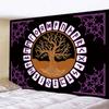 Viking Mysterious Symbols Tarot Home Tapestry Psychedelic Scene Wall Hanging Room  Yoga Mat Sheets