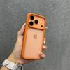 Прозрачный бизнес-чехол для iPhone 17 Air с кнопкой управления камерой, Гибридная броня из акрила и ТПУ, Матовое покрытие для iPhone 17 Pro Max