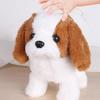 Electric Plush Simulation Teddy Corgi Dog Rabbit Tail Wagging Ass Shaking Toy Robot Dog Toy Interactive Electronic Pets