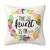 Ramadan Cushion Covers Square Contemporary White Moon Lantern Printed Zipper Closure Pillow Covers Living Room Sofa Bed Decor