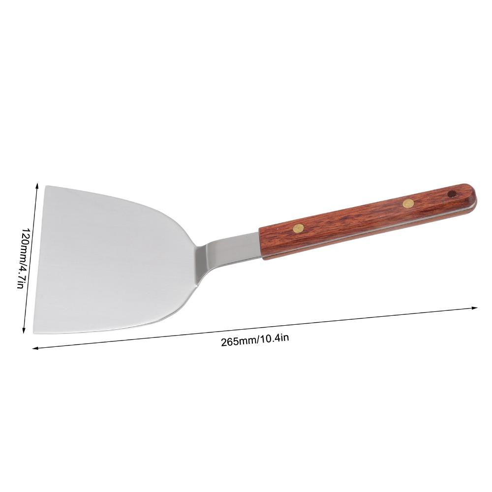 Wide Blade Barbecue Spatula Stainless Steel Teppanyaki Spatula Flipper Pancake Turner  Kitchen