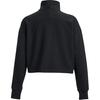 Under Armour Solid 1/4 Zip Mock Neck Fleece Training Sweatshirt Women Sweatshirt Black 1379772-001
