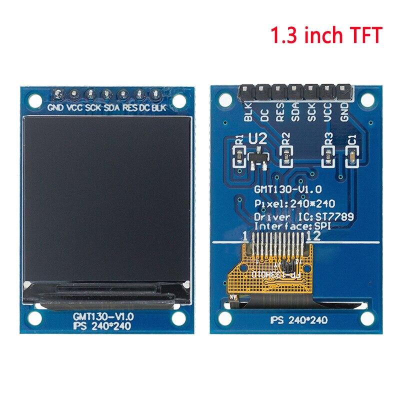 TFT-дисплей 0,96/1,3/1,44/1,77/1,8/2,4/2,8 дюйма IPS 7P SPI HD 65K TFT полноцветный ЖК-модуль ST7735 Drive IC 80*160 для Arduino