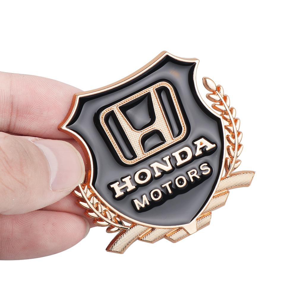 AAAKF1 For Honda Civci FIT CRV Accord Jazz HRV Dio Stepwgn Prelude Insight Metal Car Sticker Mai Sui Side Logo Window Body Car Logo