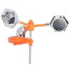 White Solar Sound Light Bird Repeller 360° Rotating Solar Bird Flashing Deterrent for Farm