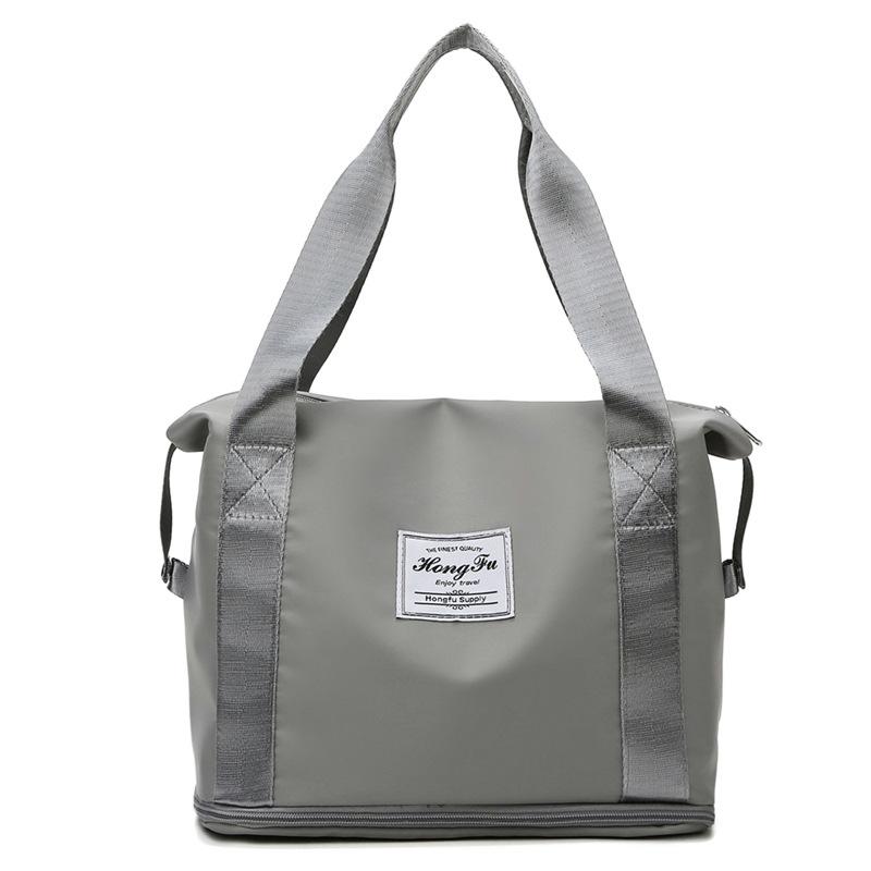 Women's small fitness bag, expandable, with dry and wet separation, Oxford cloth, lightweight casual handbag