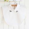 Versatile Cotton Shirt Fake Collar Children'S Back Opening Pointed Neck Beaded Fake Collar Shirt Collar Fake Collar