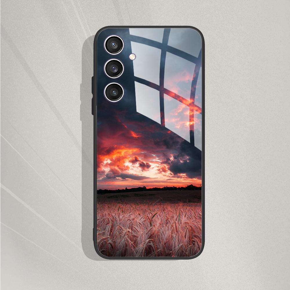 Чехол-крышка для Samsung F34 5G для Samsung Galaxy M34 5G SM-M346B Мраморная печать Закаленное стекло Чехол для Samsung M 34 F34 6.5"